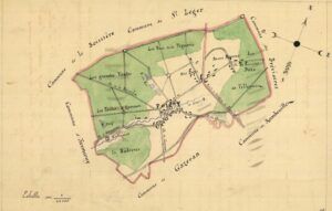 plan de Poigny-la-Forêt 1899