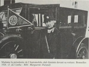 Mme d'Uzès, présidente de l'Automobile Club Féminin
