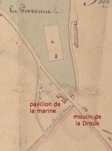 le plan du vieux-moulin 1830
