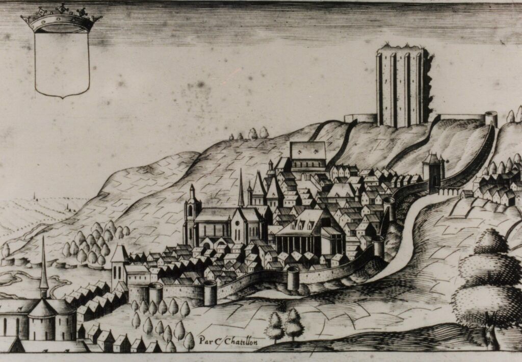 Epernon, gravure de C.Chatillon