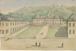 château de Dampierre dessin 1827