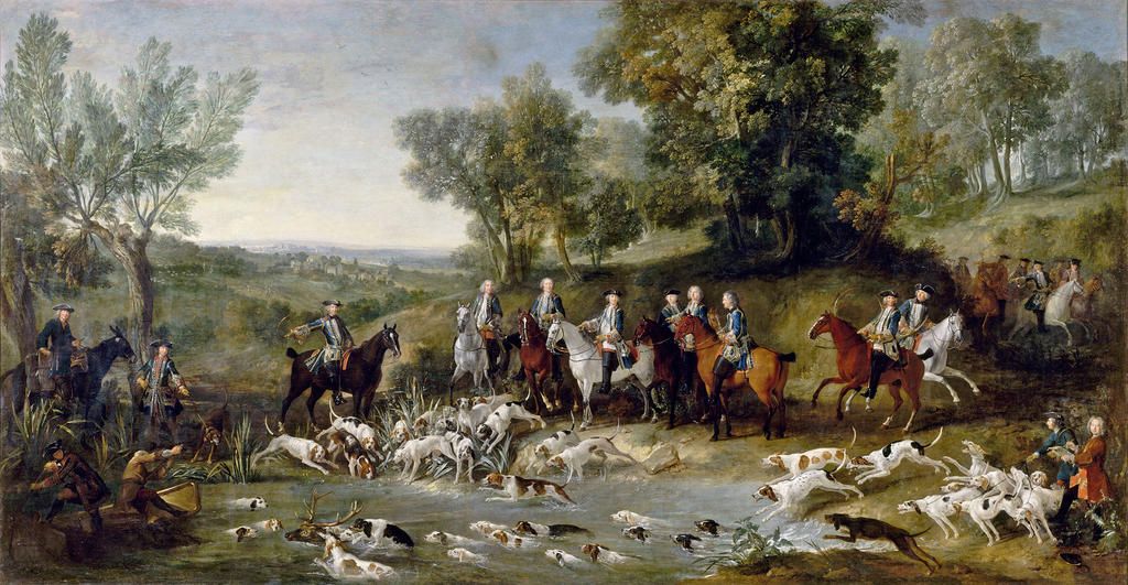 chasse à courre par Oudry