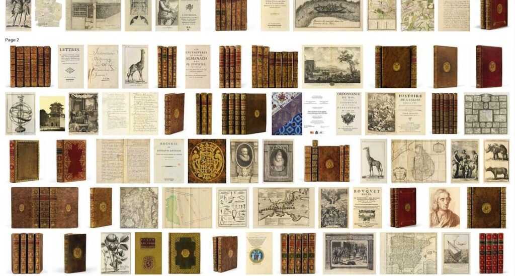 bibliothèque de Dampierre . catalogue Sotheby’s
