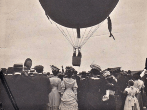 départ d'une course en ballon, 1906