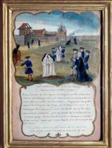 la fin de Port-Royal, gouache anonyme du XVIIIème siècle